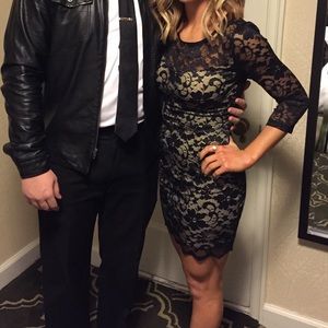 Dry Goods Lace Black Dress (built in pads)